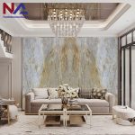 Tranh đá thạch anh đối xứng TDDX-PH09