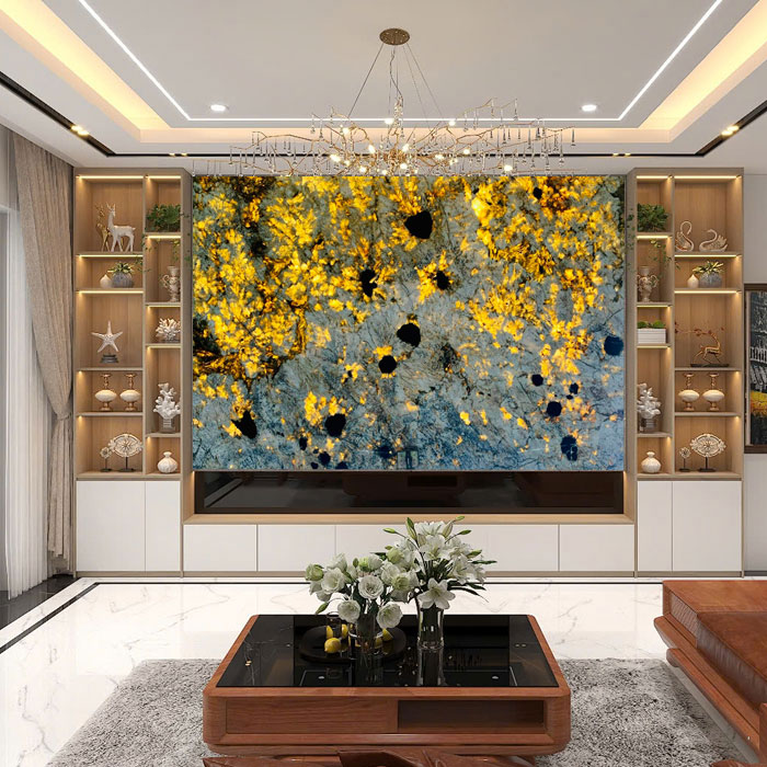 Tranh đá tự nhiên xuyên sáng TDXS-EU01