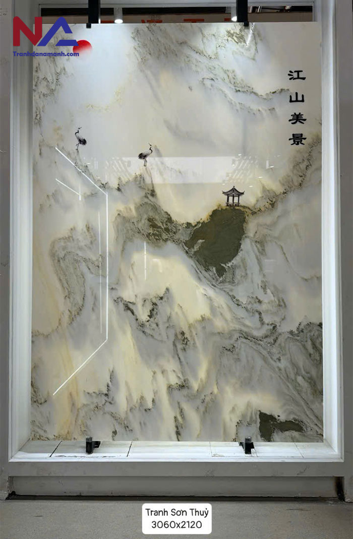 Tranh đá sơn thủy tự nhiên TDST-NN01 | Dáng đứng
