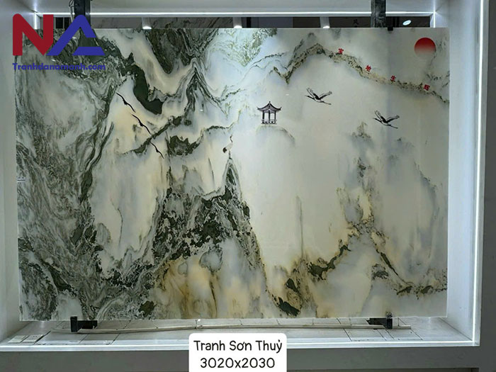 Tranh đá sơn thủy tự nhiên TDST-NN02 | Dáng ngang
