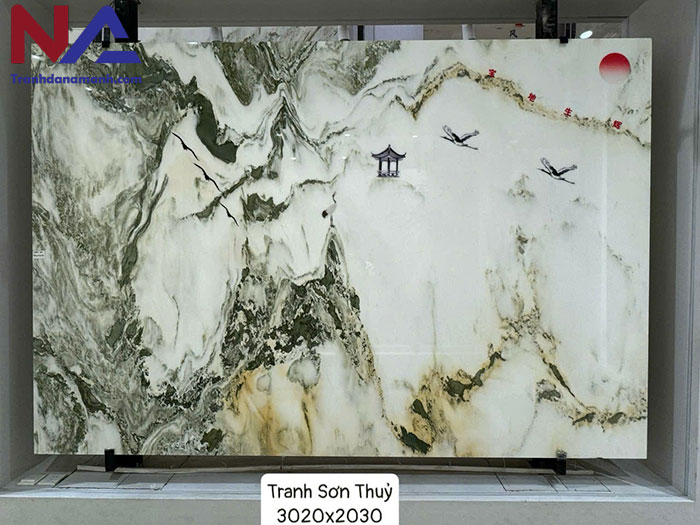 Tranh đá sơn thủy tự nhiên TDST-NN02 | Dáng ngang