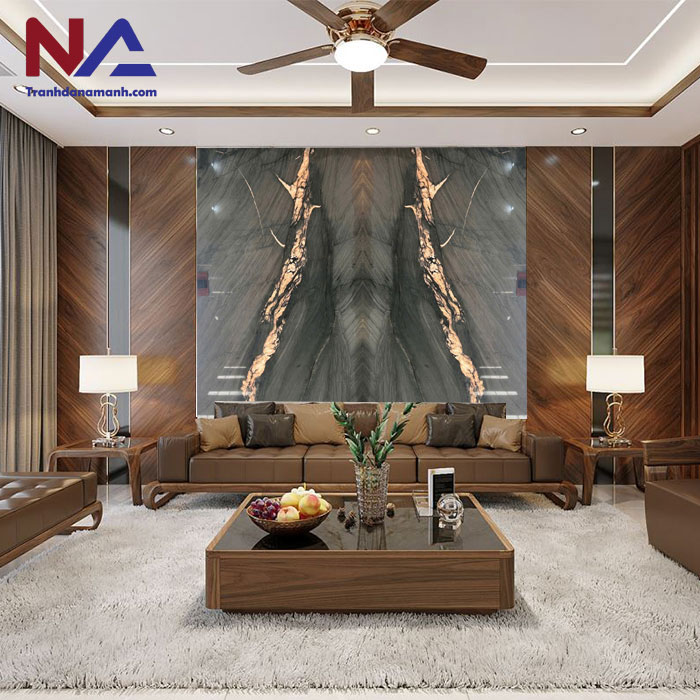 Tranh đá thạch anh đối xứng TDDX-GD01