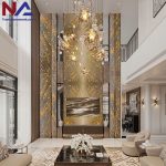 Tranh đá thông tầng TDTT-HLC01| ghép 4 tấm đối xứng