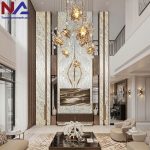 Tranh đá thông tầng TDTT-HLC01| ghép 4 tấm đối xứng