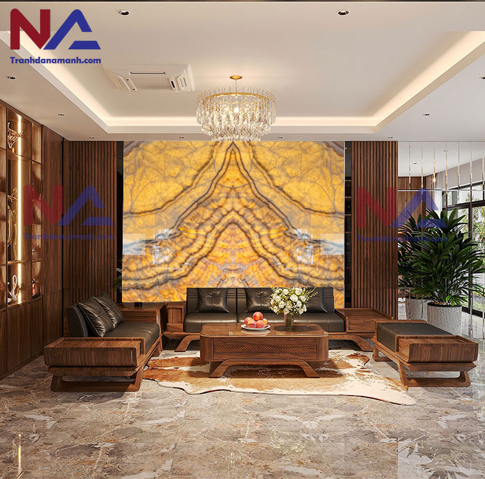 Tranh đá Onyx xuyên sáng TDONYX-VT01