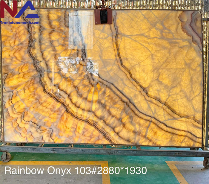 Tranh đá Onyx xuyên sáng TDONYX-VT01