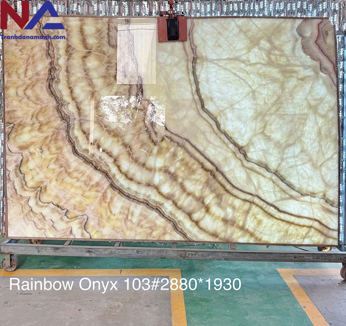 Tranh đá Onyx xuyên sáng TDONYX-VT01