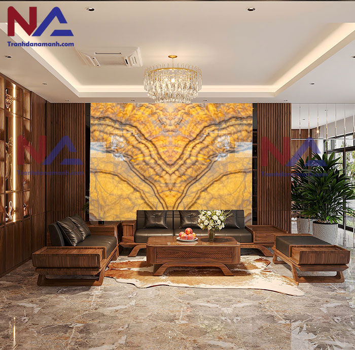 Tranh đá Onyx xuyên sáng TDONYX-VT01