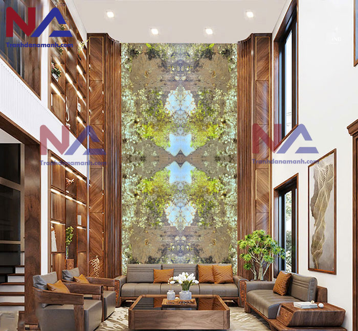 Tranh đá thông tầng xuyên sáng TDTT-TC06 | ghép 4 tấm đối xứng