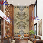 Tranh đá thông tầng xuyên sáng TDTT-TC06 | ghép 4 tấm đối xứng