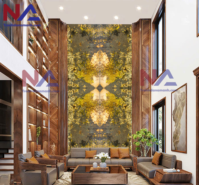 Tranh đá thông tầng xuyên sáng TDTT-TC06 | ghép 4 tấm đối xứng