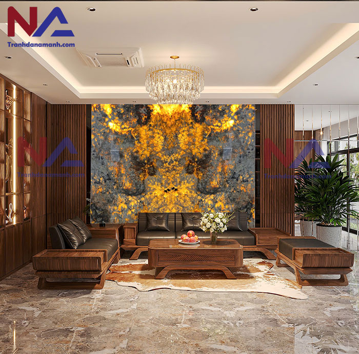 Tranh đá xuyên sáng TDXS-TC11 | Ghép 2 tấm đối xứng