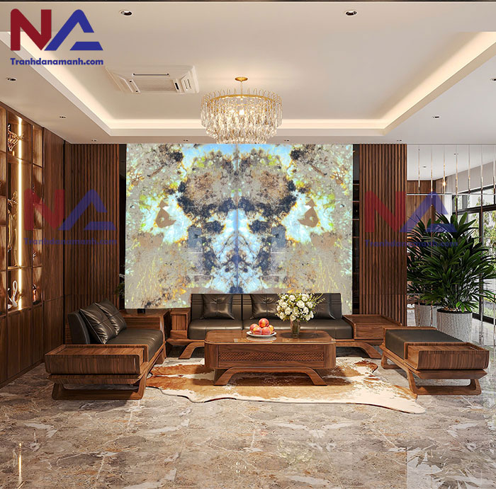 Tranh đá xuyên sáng TDXS-TC12 | Ghép 2 tấm đối xứng