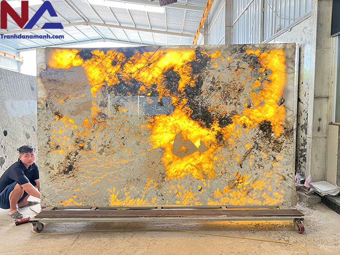 Tranh đá xuyên sáng TDXS-TC12 | Ghép 2 tấm đối xứng