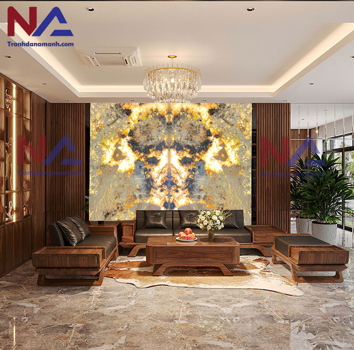 Tranh đá xuyên sáng TDXS-TC12 | Ghép 2 tấm đối xứng