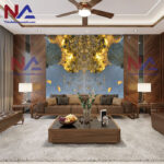 Tranh đá đối xứng xuyên sáng EU001