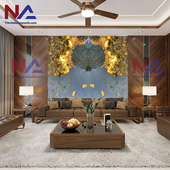 Tranh đá đối xứng xuyên sáng EU001