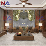 Tranh đá đối xứng xuyên sáng EU001