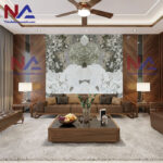 Tranh đá đối xứng xuyên sáng EU001