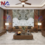 Tranh đá đối xứng xuyên sáng EU001