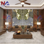 Tranh đá đối xứng xuyên sáng EU001