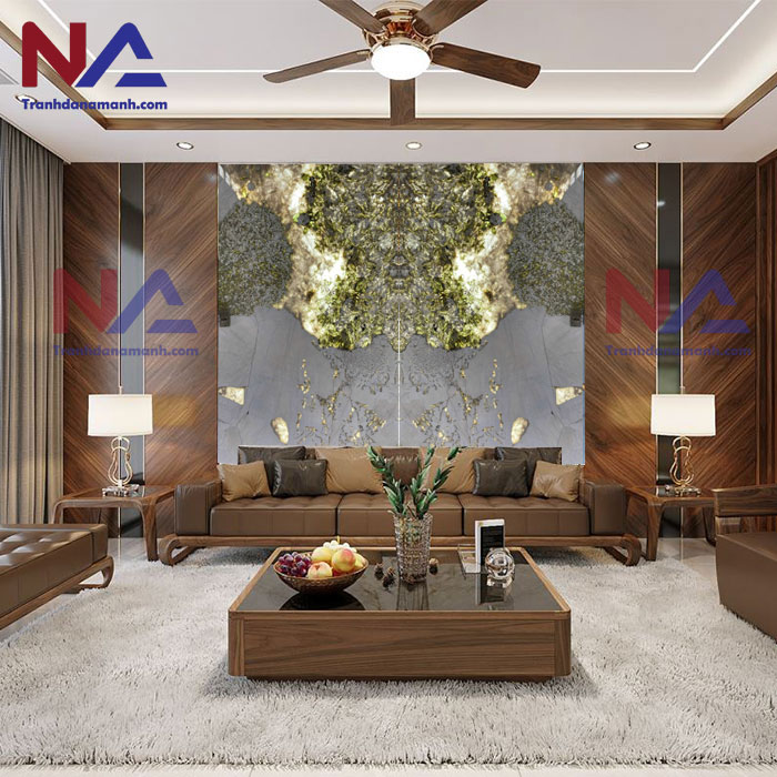 Tranh đá đối xứng xuyên sáng EU001