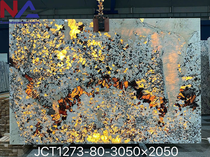 Tranh đá hoa mai, hoa đào xuyên sáng VT01