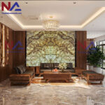 Tranh đá Onyx xuyên sáng TDONYX-GD02