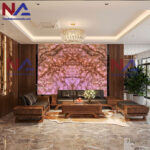 Tranh đá Onyx xuyên sáng TDONYX-GD02