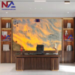 Tranh đá sơn thủy tự nhiên STVT-006 | dáng ngang