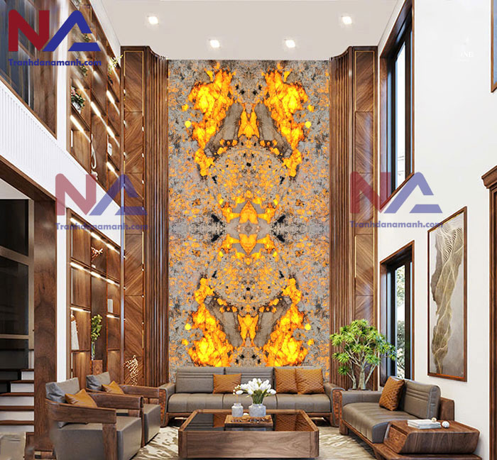 Tranh đá thông tầng TTTC-004 | ghép 4 tấm đối xứng