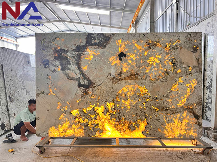 Tranh đá thông tầng TTTC-005 | ghép 4 tấm đối xứng