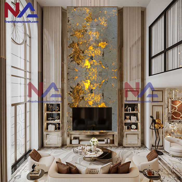 Tranh đá thông tầng xuyên sáng TTTC-008 | Ghép 2 tấm