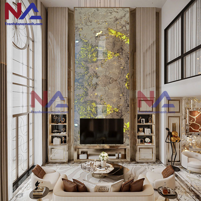 Tranh đá thông tầng xuyên sáng TTTC-009 | Ghép 2 tấm