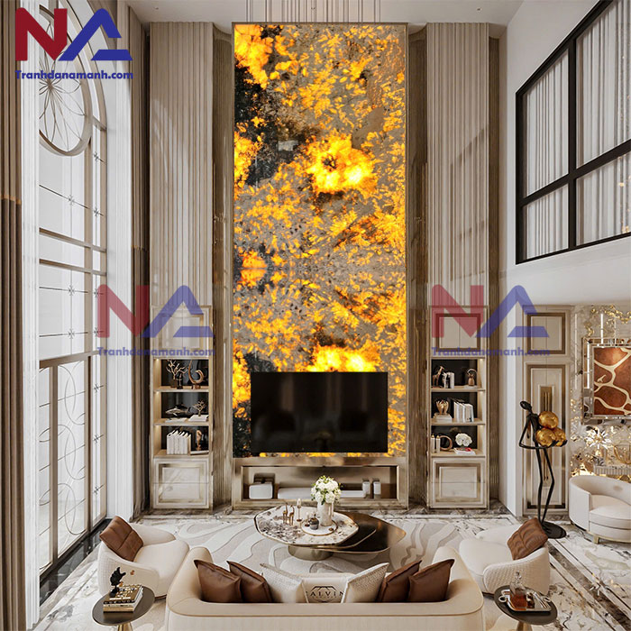 Tranh đá thông tầng xuyên sáng TTTC-010 | Ghép 2 tấm