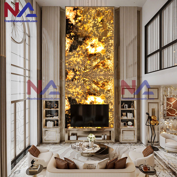 Tranh đá thông tầng xuyên sáng TTTC-010 | Ghép 2 tấm