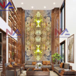 Tranh đá thông tầng TTTC-005 | ghép 4 tấm đối xứng