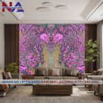 Tranh đá đối xứng xuyên sáng DX-TC18