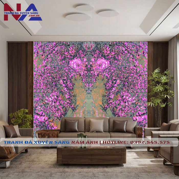 Tranh đá đối xứng xuyên sáng DX-TC18