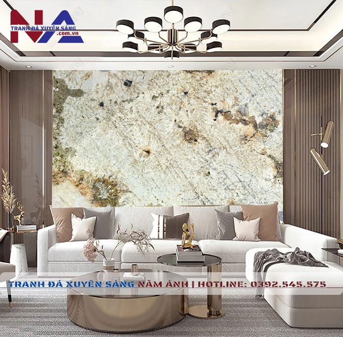 Tranh đá Alpinus xuyên sáng NA-VT03 | dáng ngang