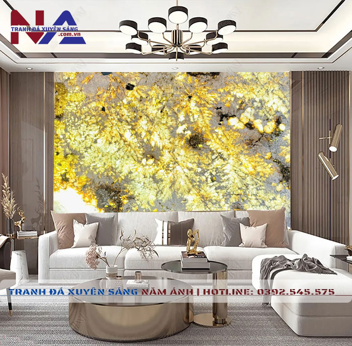 Tranh đá Alpinus xuyên sáng NA-VT03 | dáng ngang