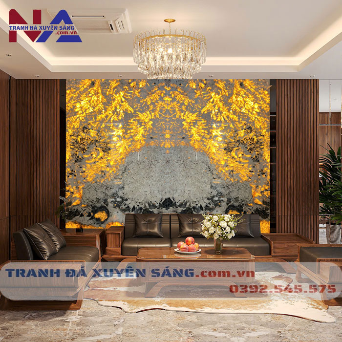 Tranh đá đối xứng xuyên sáng DX-TC01