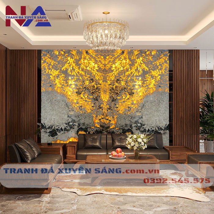 Tranh đá đối xứng xuyên sáng DX-TC01