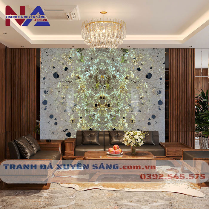 Tranh đá đối xứng xuyên sáng DX-TC02