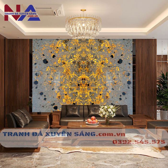 Tranh đá đối xứng xuyên sáng DX-TC02