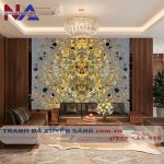 Tranh đá đối xứng xuyên sáng DX-TC02