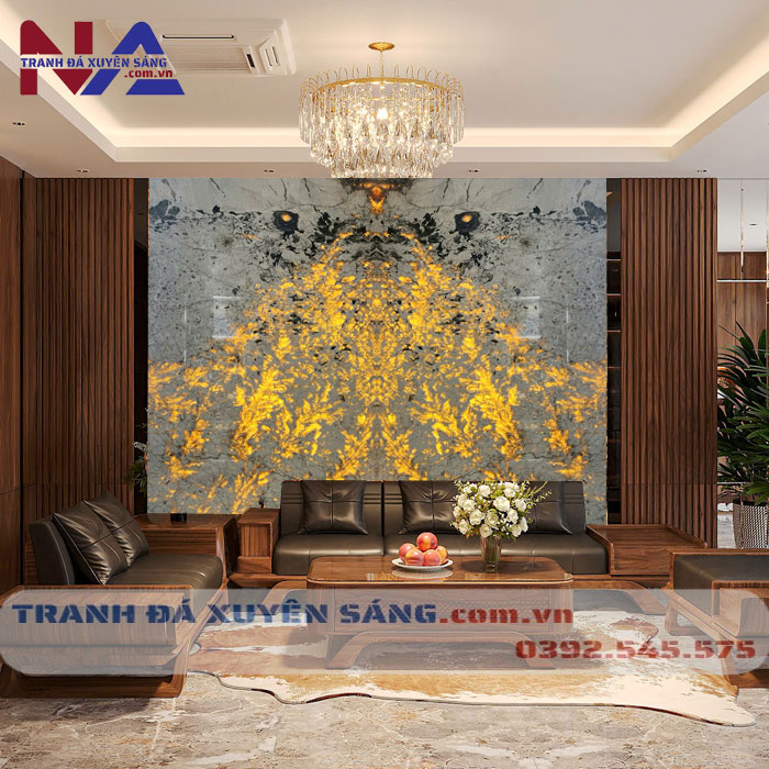 Tranh đá đối xứng xuyên sáng DX-TC03