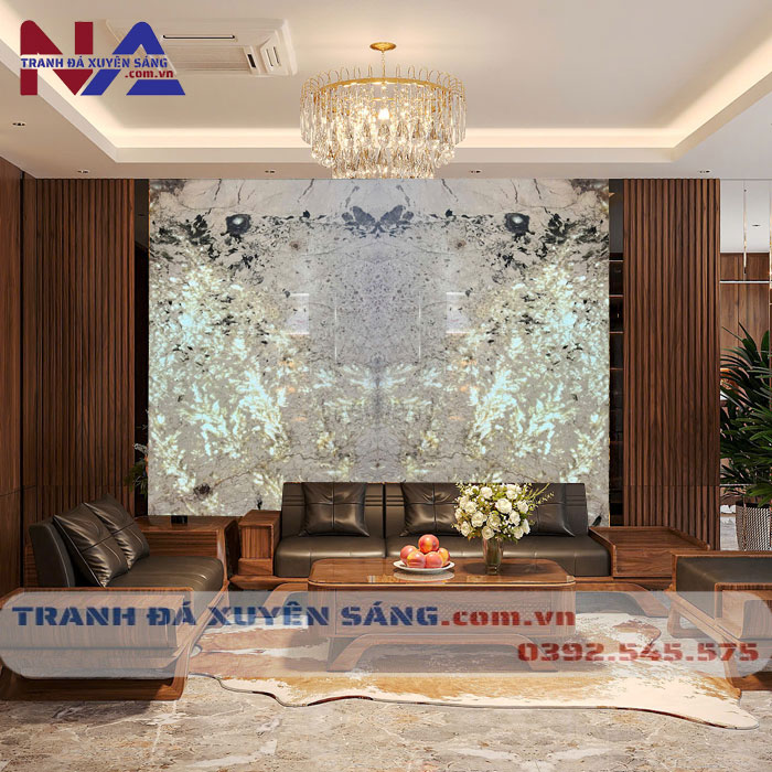 Tranh đá đối xứng xuyên sáng DX-TC03