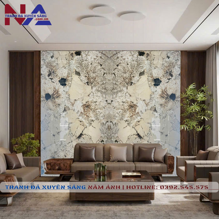 Tranh đá đối xứng xuyên sáng DX-TC04