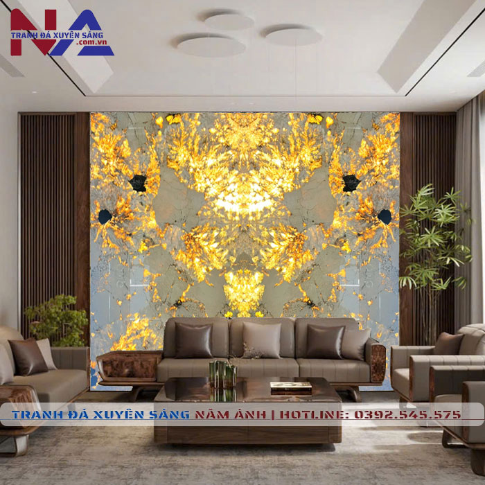 Tranh đá đối xứng xuyên sáng DX-TC04